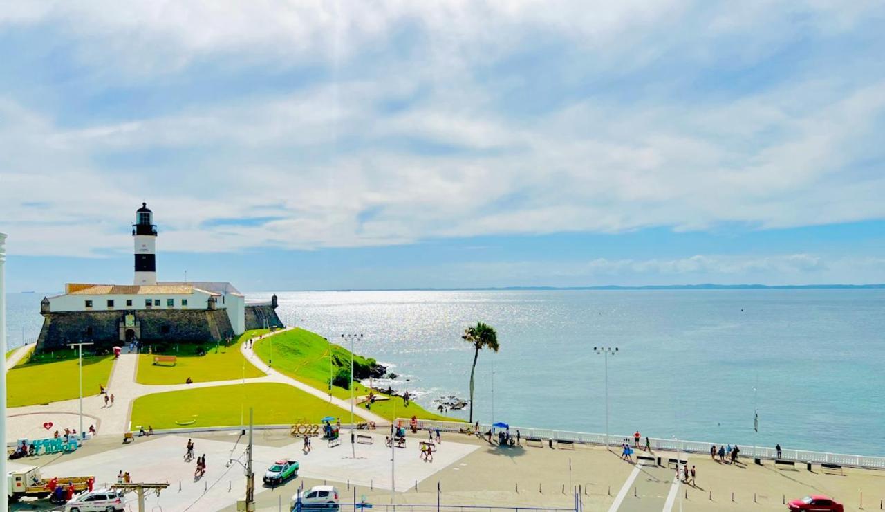 Apartamento No Farol Da Barra. Vista Deslumbrante Para O Mar! No Circuito Do Carnaval. Ao Lado Do Porto Da Barra ! السلفادور المظهر الخارجي الصورة